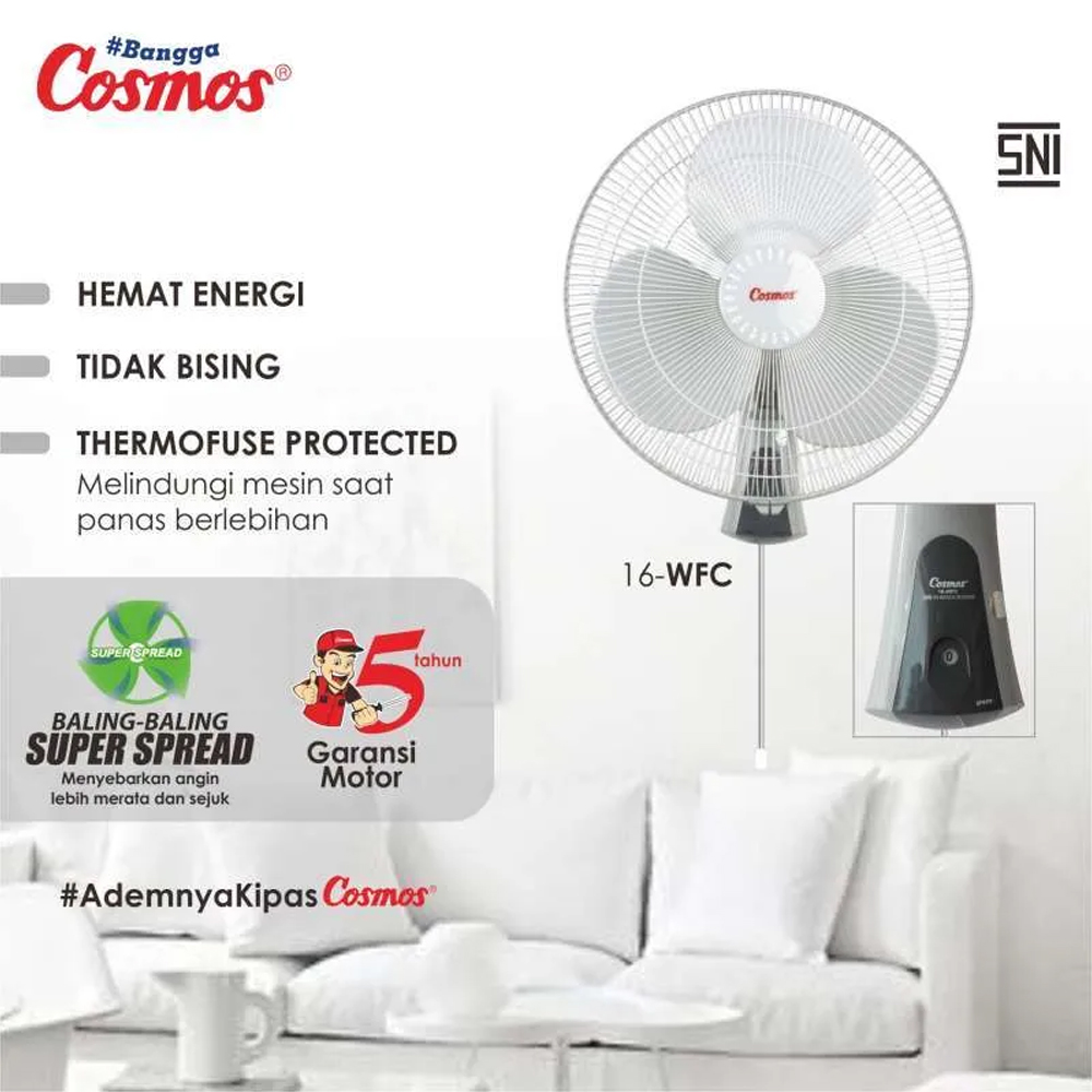 Cosmos Wall Fan 16" - 16WFC